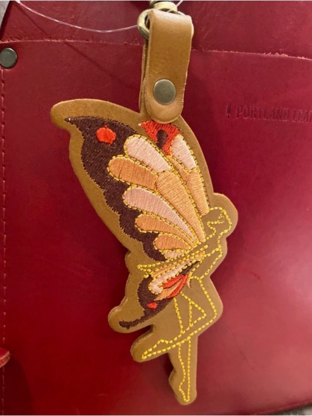 Portland Leather Mango Fairy Bag Charm Bag Flair - NEW